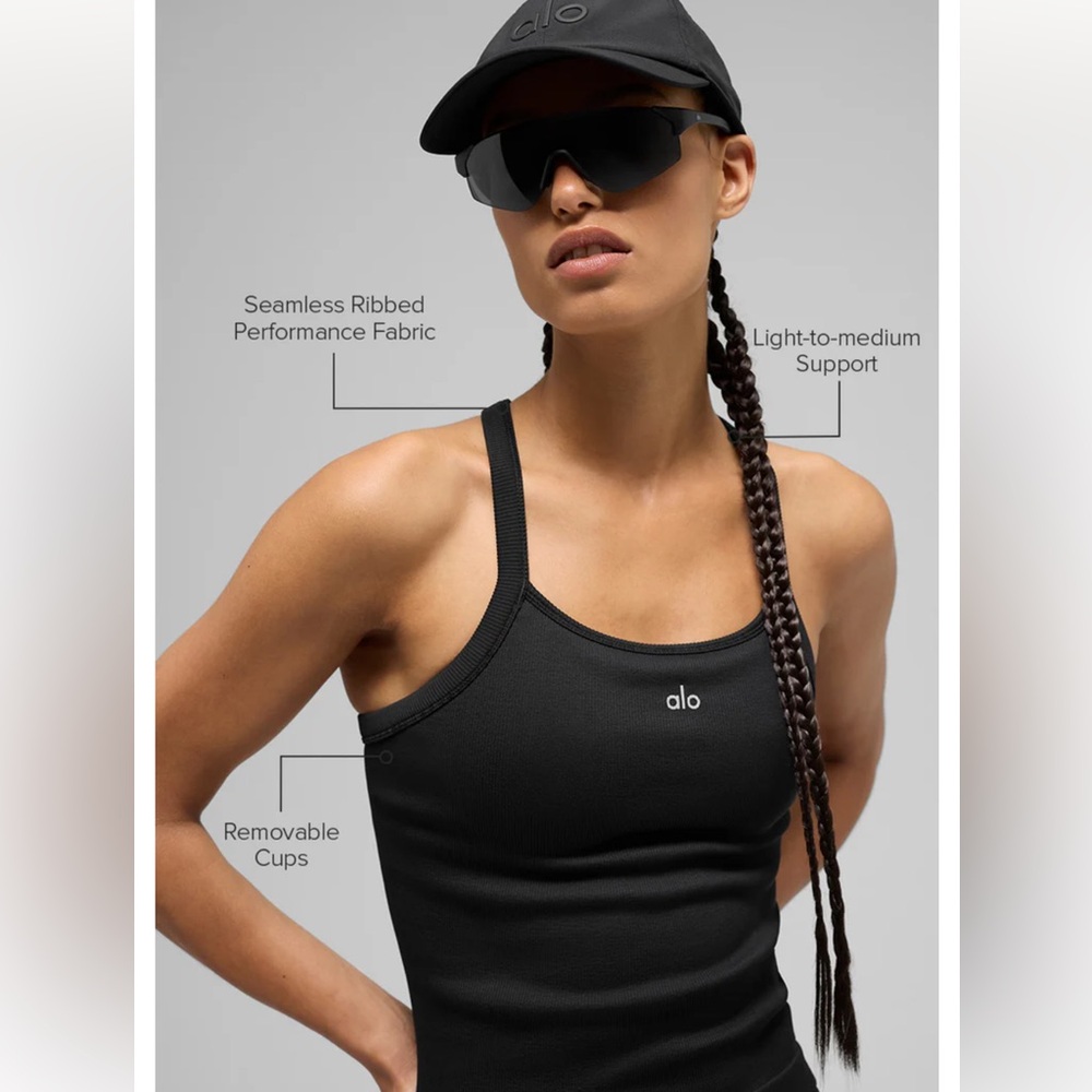 ALO Ribbed Bra Tank